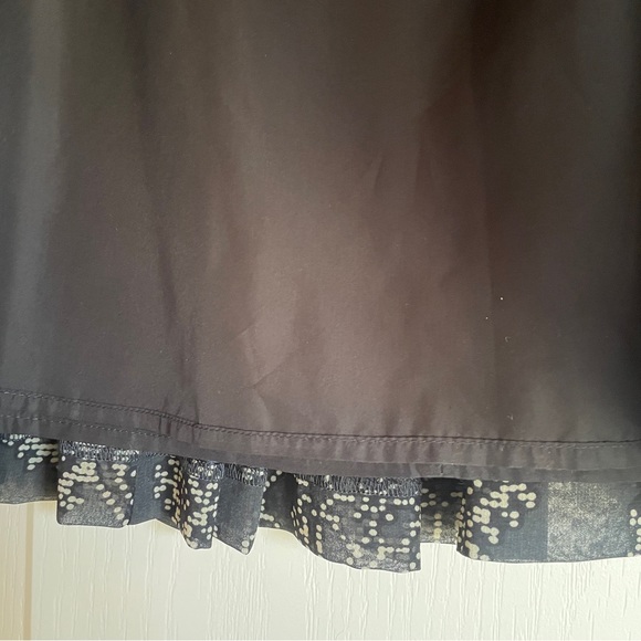 Dark grey printed Gap pleated skirt with lining size 14 - Picture 3 of 10